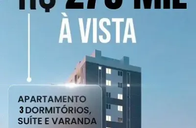 Oportunidade!!!! investimento apto 3dorm 66m2  entrega dez 27 condomínio clube  280.000 á vista