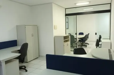 Locação de sala comercial 48 m² - mobiliada - madison tower - aquárius