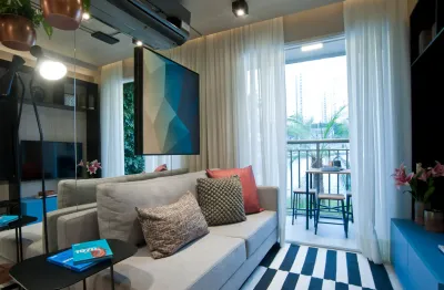 Apartamento 1 dorm no morumbi 300 metros do shopping  morumbi town 5 minutos da estação giovanni