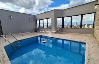 Apartamento cobertura tríplex á venda no edifício golden tower, centro, piracicaba.