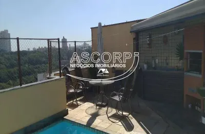 Apartamento cobertura á venda no edifício bela vista, centro, piracicaba.