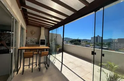 Cobertura com 2 quartos à venda na rua poeta francisco machado de souza, 98, estreito, florianópolis por r$ 540.000