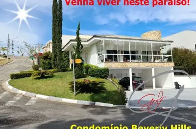 Lindissima casa c/ 424m², 5 suítes (2 c/ closet) no condomínio beverly hills em jandira-sp,  divisa com barueri, sala c/ 100m², e garagem p/ 6 carros.
