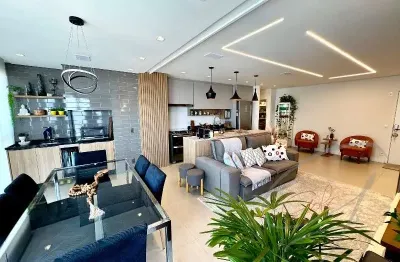 3 dormitórios , 3 suítes,  acabamentos de alto padrão, varanda gourmet, andar alto, 3 vagas