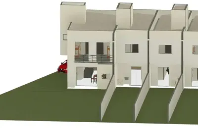 Casa geminada com 3 quartos, três rios do sul - jaraguá do sul