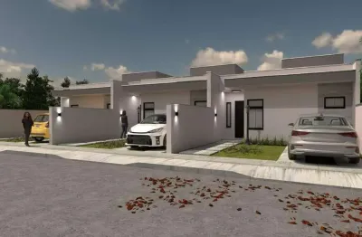 Casa geminada com 1 suíte + 2 quartos, corticeira - guaramirim