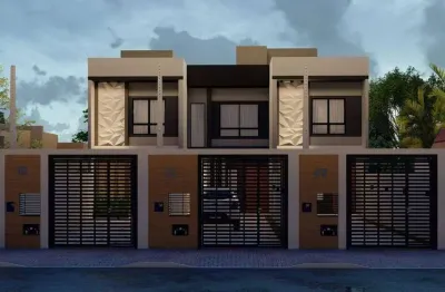 Casa geminada com 2 quartos, beira rio - guaramirim