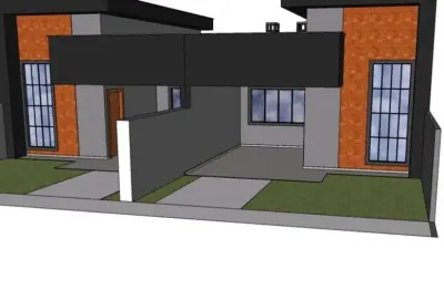 Casa geminada com 1 suíte + 1 quarto, nereu ramos - jaraguá do sul