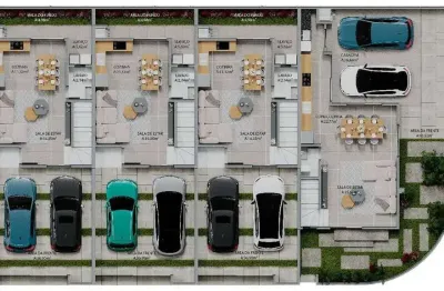 Casa geminada com 1 suíte + 2 quartos, três rios do norte