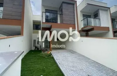 Casa geminada com 1 suíte + 2 quartos, ilha da figueira - guaramirim/sc