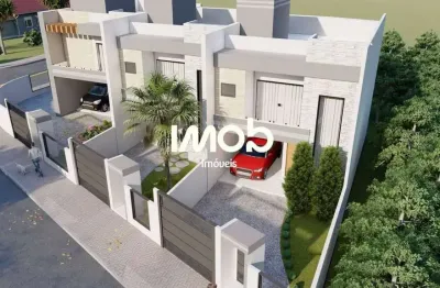 Geminado com 1 suíte + 2 quartos no bairro amizade - guaramirim