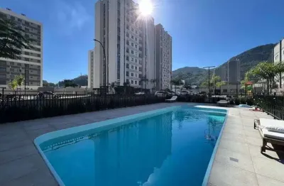 Apartamento semimobiliado com 02 quartos e piscina no bairro baependi em jaraguá do sul