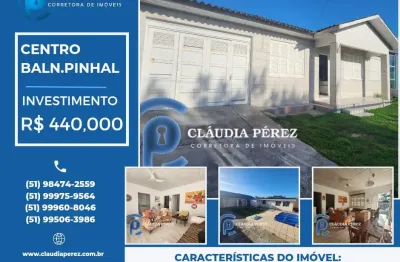 Casa com 4 quartos à venda no centro, balneário pinhal , 450 m2 por r$ 440.000