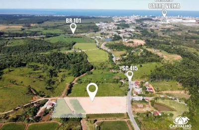 Área industrial terraplanada com 17.178 m² – frente para sc-415 em barra velha/sc