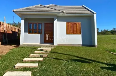 Casa de alvenaria nova com 2 dormitórios 64,75m2 em linha santa cruz em santa cr