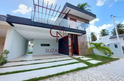 Casa duplex com 4 quartos no condominio club cajupiranga