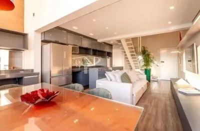 Apartamento duplex, mobiliado, 60 m2, 1 suíte, 1 vaga, à venda, bela vista.