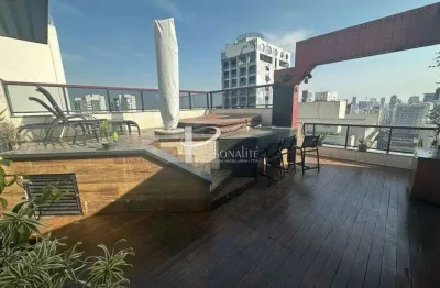 Cobertura duplex, 167 m2, 3 dormitórios, 1 suíte, 2 vagas, para venda, pinheiros.