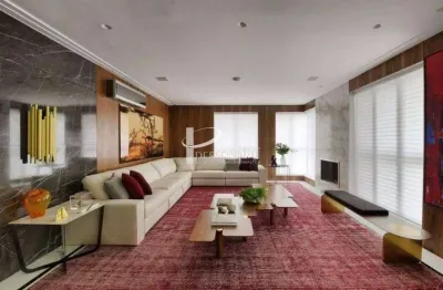Apartamento à venda, altos do tatuapé, 425 m² de área útil , 5 suites, 7 vagas, mobiliada altíssimo
