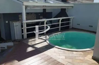 Cobertura para locação com 205m², localizada na rua anália franco, condomínio top vision anália fra