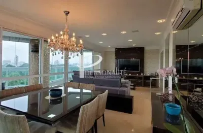 Apartamento 222 m2 mobiliado e decorado 4suítes 5 vagas à venda jd. anália frano são paulo sp