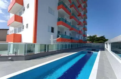 Apartamento a venda, 55m,frente ao mar 2 dormitórios 1 suite, varanda  ,vaga de garagem