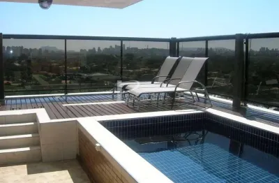 Cobertura 390 m2, piscina, sauna, solarium, 03 suítes, 04 vagas, vista panorâmica!! à venda, butant