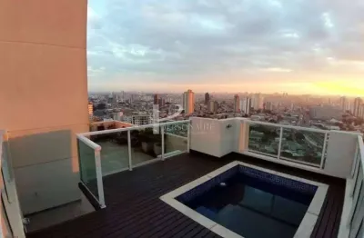 Belíssima cobertura em bairro nobre da zona leste à venda com 297m² no edifício jacarandá, jardim