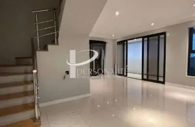Cobertura duplex 04 quartos, 05 banheiros e 05 vagas de garagem à venda com 313m² no condomínio yorker. jardim anália franco, são paulo - sp.