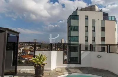 Ótima cobertura à venda,156 m², 2 dorms, 1 suíte ampliada com closet,2 vagas, piscina privativa - v