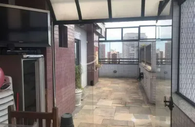 Excelente cobertura penthouse, 210 m², á venda com 4 dormitórios,4 vagas, r. imbó - vila regente fei