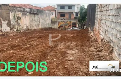 Terreno 253m de área total- 8 x 30,60-no tatuapé, a 5 minutos do metrô tatuapé