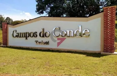 Terreno em condomínio fechado à venda no campos do conde, taubaté  por r$ 297.000