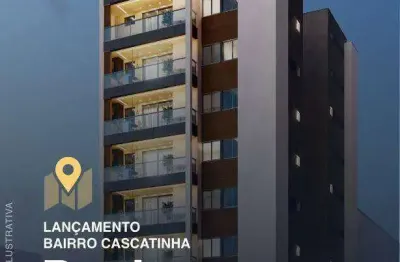 Apartamento alto padrão 2 quartos com suíte, varanda gourmet, vaga e elevador em localização privilegiada no bairro cascatinha, próximo ao clube.