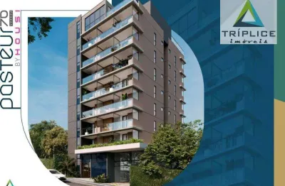 Studio com 30m², varanda gourmet, lazer e comodidades no terraço, localização privilegiada na rua pasteur, próximo à rua santo antônio. tudo ao redor!