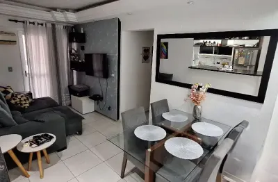 3 dorm. (1 suite) e sacada com churrasqueira no bairro da aparecida