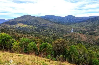 Área com vista privilegiada para cascata véu de noiva em urubici