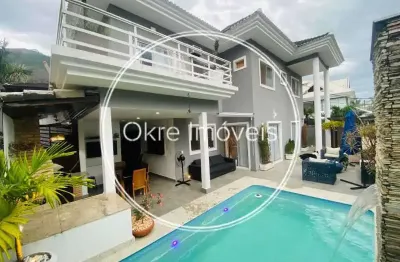 Casa em condomínio fechado com 4 quartos à venda na rua joão marques cadengo, vargem pequena, rio de janeiro, 280 m2 por r$ 990.000