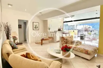 Para a família: cobertura duplex com 4 quartos à venda em laranjeiras!