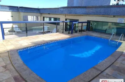 Apartamento para venda em praia grande, guilhermina, 1 dormitório, 1 suíte, 2 banheiros, 1 vaga