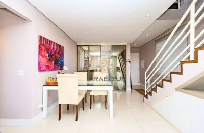 Apartamento duplex com 3 dormitórios à venda, 179 m² por r$ 1.490.000,00 - bacacheri - curitiba/pr