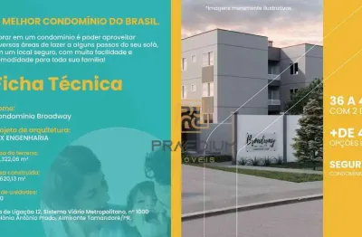 Apartamento com 2 dormitórios à venda, 35 m² por r$ 225.000,00 - vila grécia - almirante tamandaré/pr