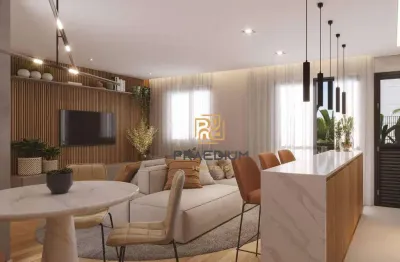 Apartamento com 2 dormitórios à venda, 44 m² por r$ 367.352,00 - capão raso - curitiba/pr