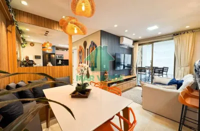 Apartamento 2 dormitórios (1 suíte) à venda no condomínio martim praia club – 56 m², mobiliado e equipado, vista livre – caraguatatuba/sp