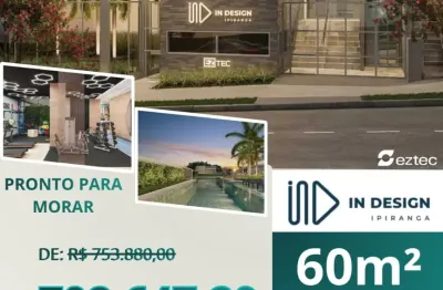 Apto 2 quartos no in design ipiranga – suíte + varanda com churrasqueira!