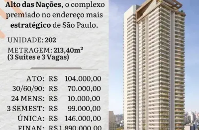 ️ em obras! 213m², 4 dorms na rua verbo divino – complexo multiuso chác. sto. antônio
