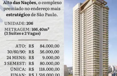 ️ 166m², 3 dorms na rua verbo divino – complexo multiuso em obras na chác. sto. antônio