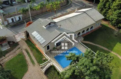 Chácara com 4 dormitórios, 8764 m² - venda por r$ 6.800.000,00 ou aluguel por r$ 25.300,00/mês - medeiros - jundiaí/sp