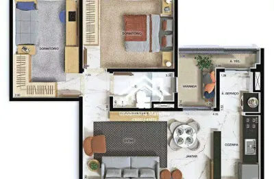 Apartamento à venda, 58 m² por r$ 550.000,00 - jardim do lago - jundiaí/sp