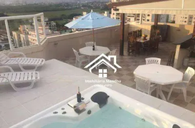 Cobertura com 4 dormitórios à venda, 284 m² por r$ 1.040.000 - jardim las palmas - guarujá/sp